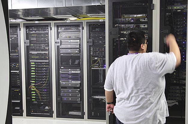 Inside a Los Angeles data center