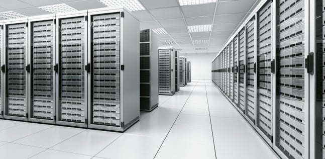 servers inside data center