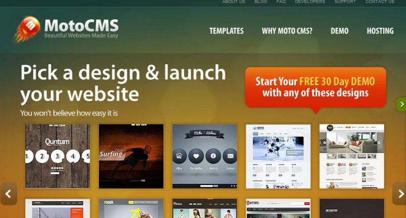 Moto CMS Review: Building a Website Overnight