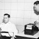 man taking a lie detector test