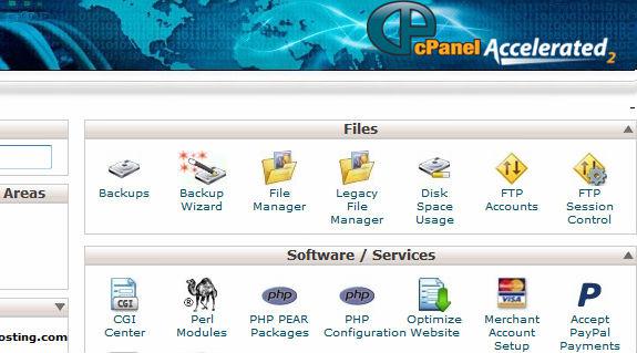 cpanel dashboard