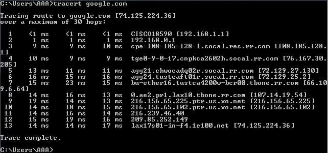 ip traceroute