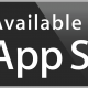 Available on the App Store black