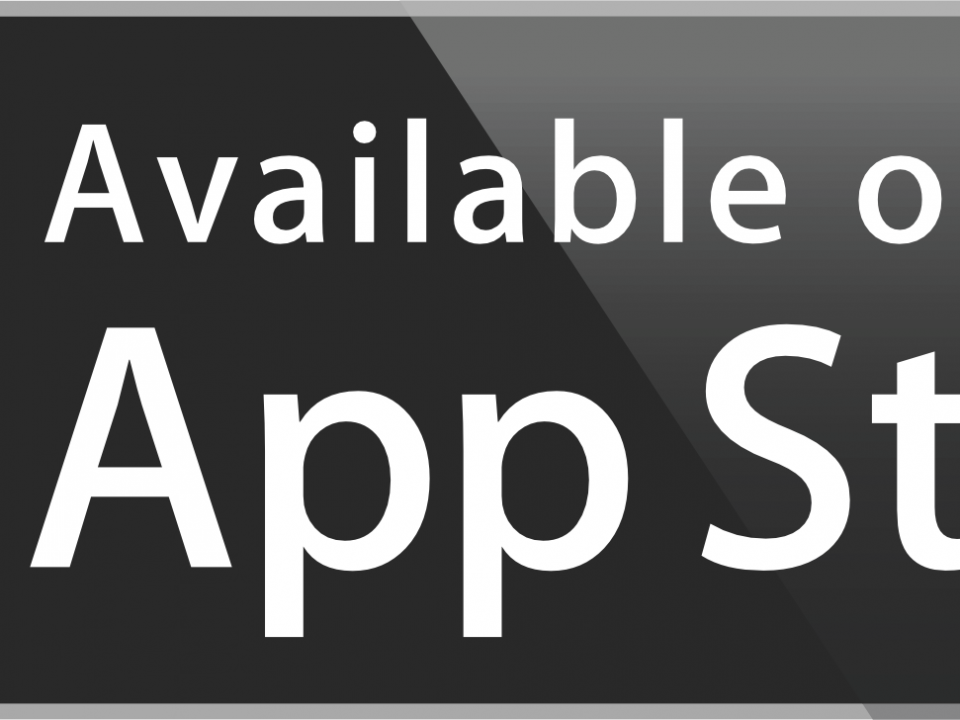 Available on the App Store black