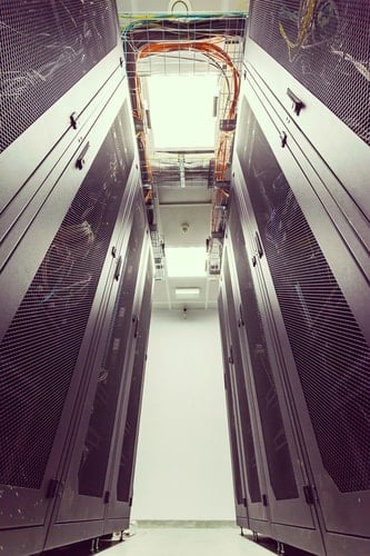 data center aisle