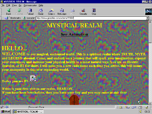 geocities webpage