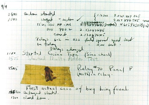 first computer bug