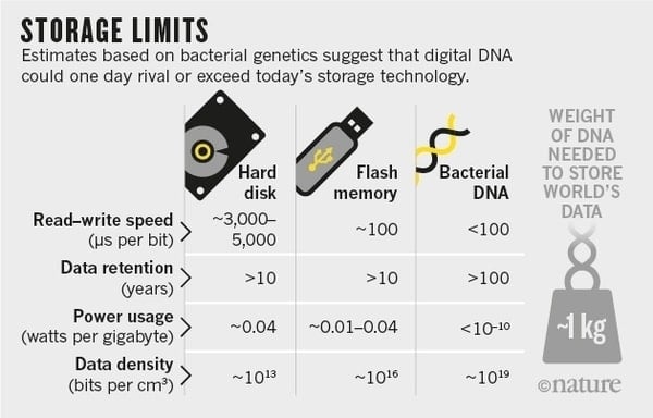 data storage on dna
