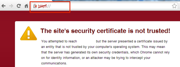 not secure http