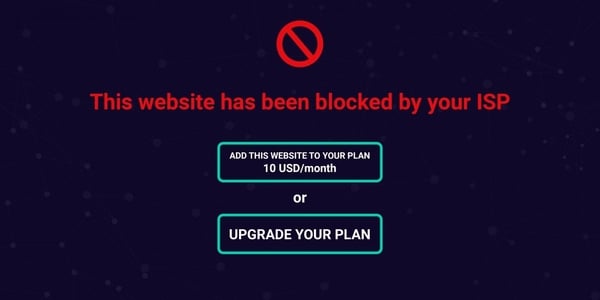 net neutrality blocked website