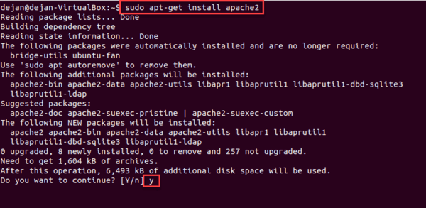 install apache